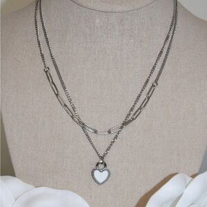 Layered Heart Necklace